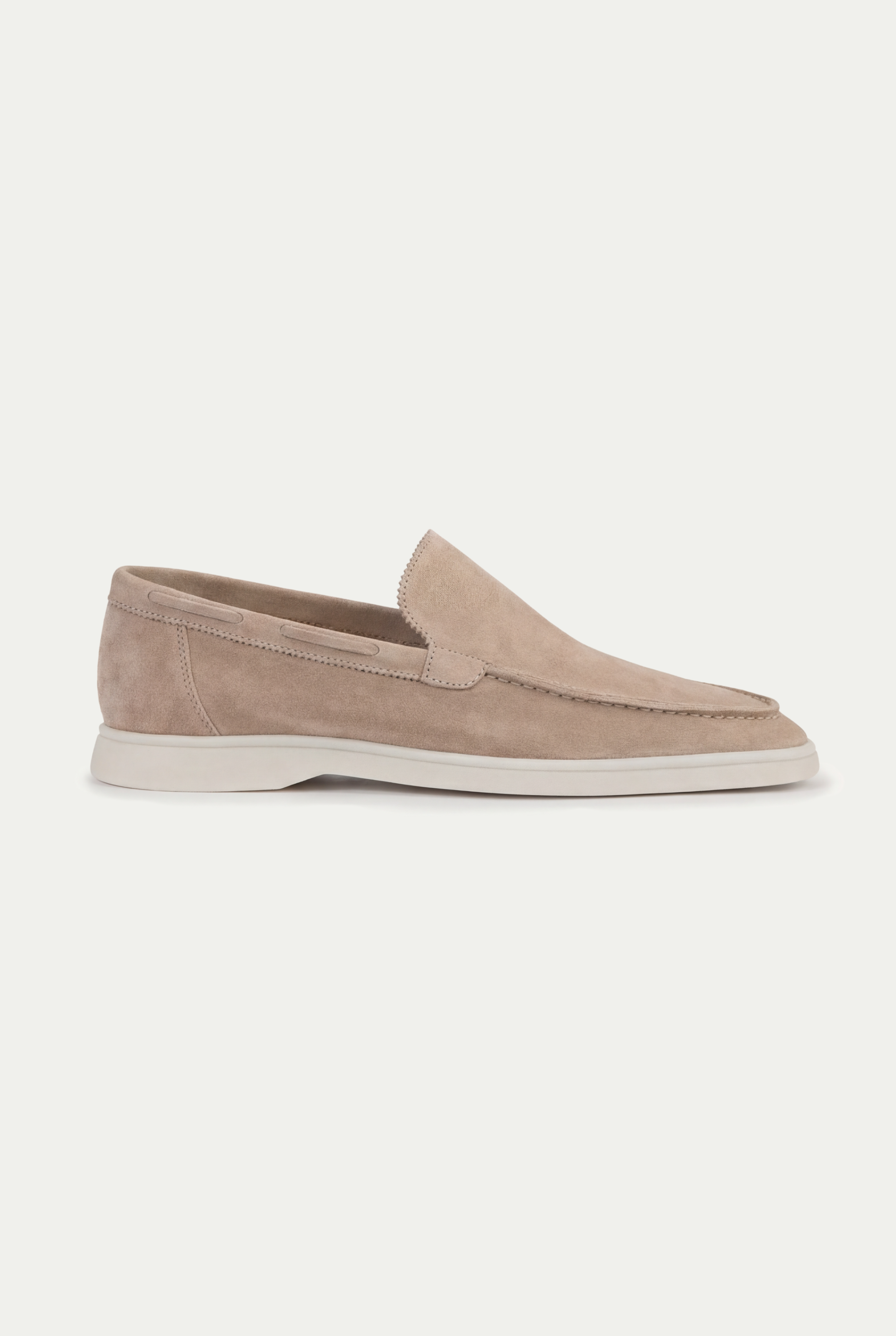 Moreno Classic Suede Loafer Beige