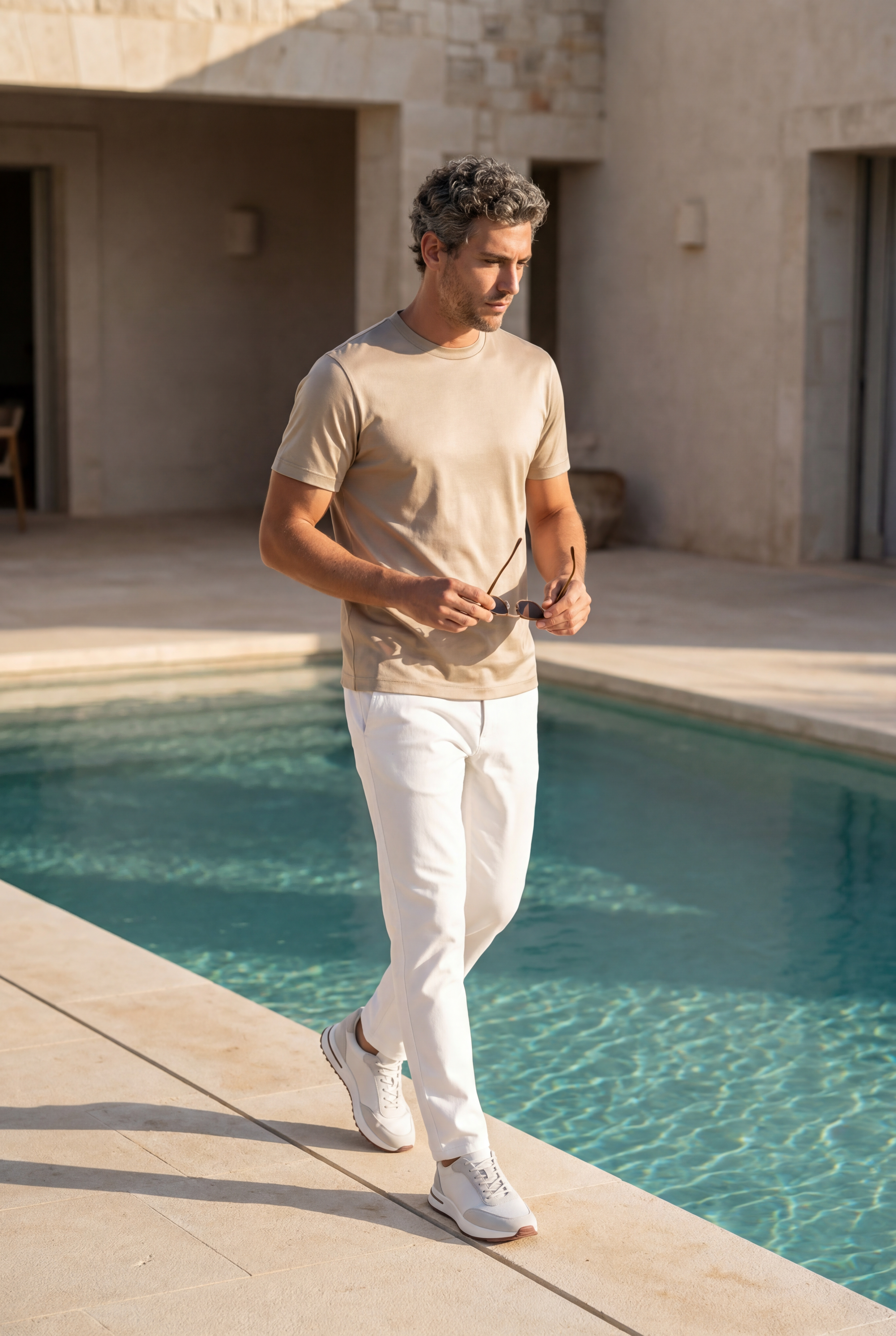 Cavalién Trainer Suede White