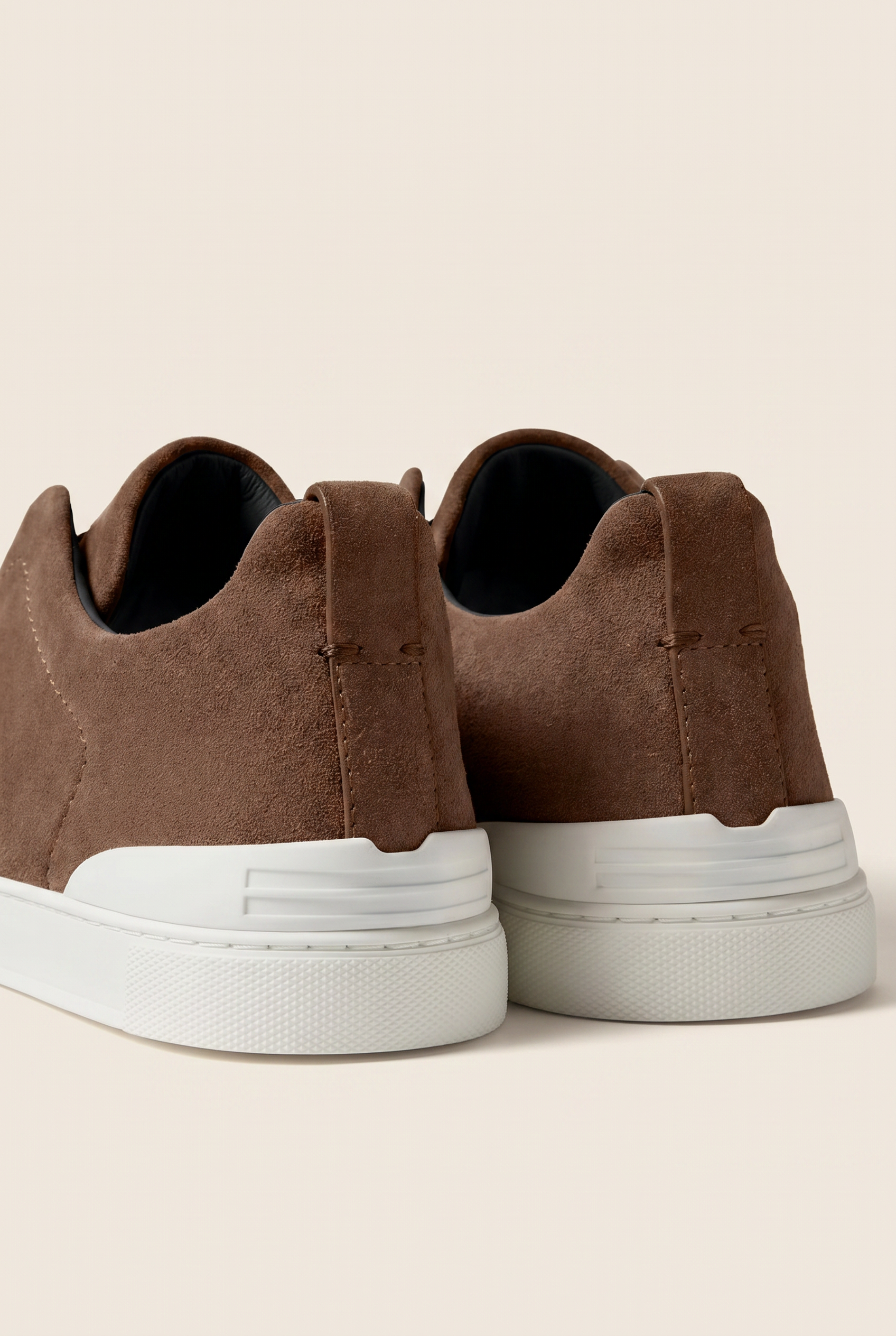 Monaco Suede Triple Stitch Taupe