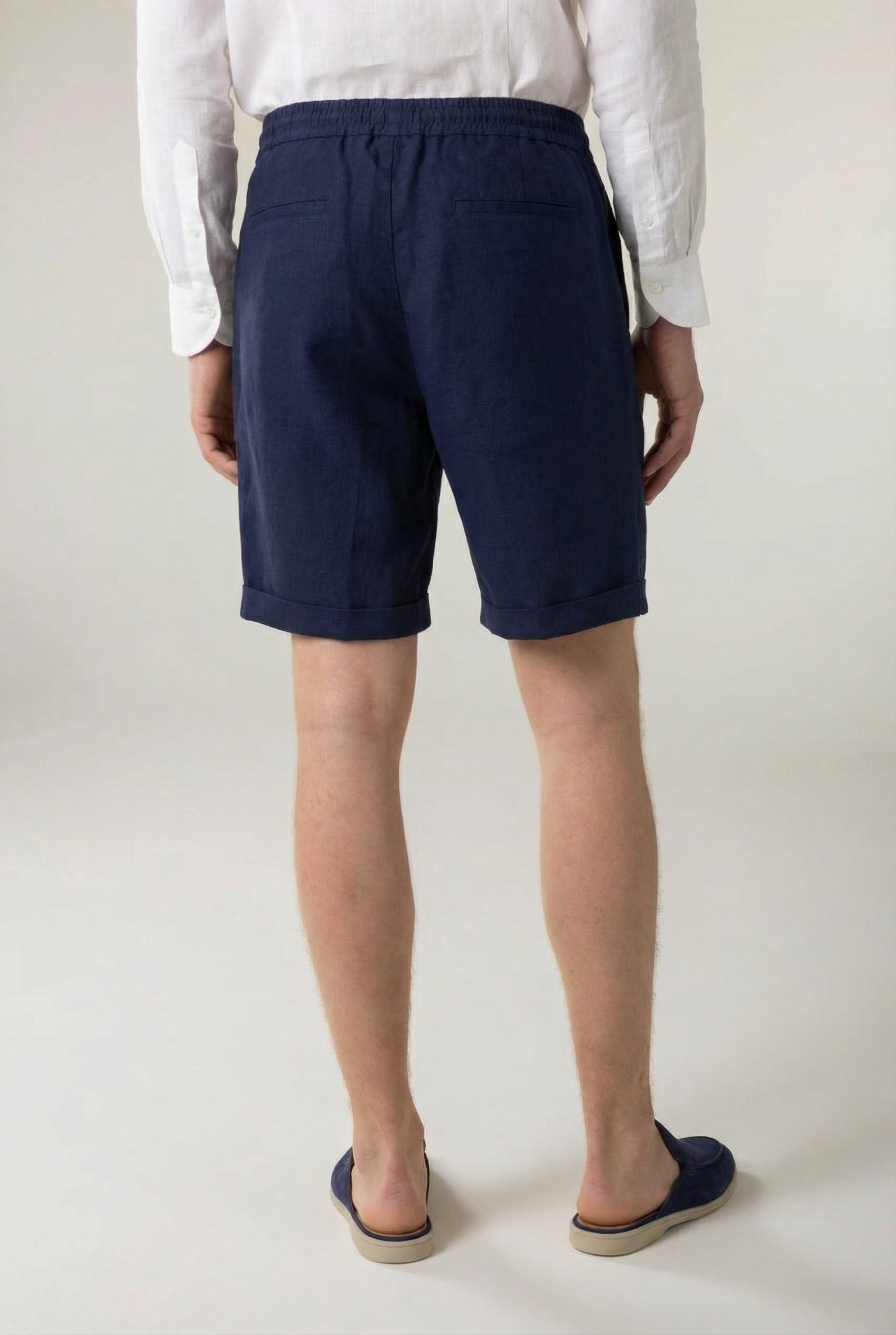 Cavalién Linen Short Navy