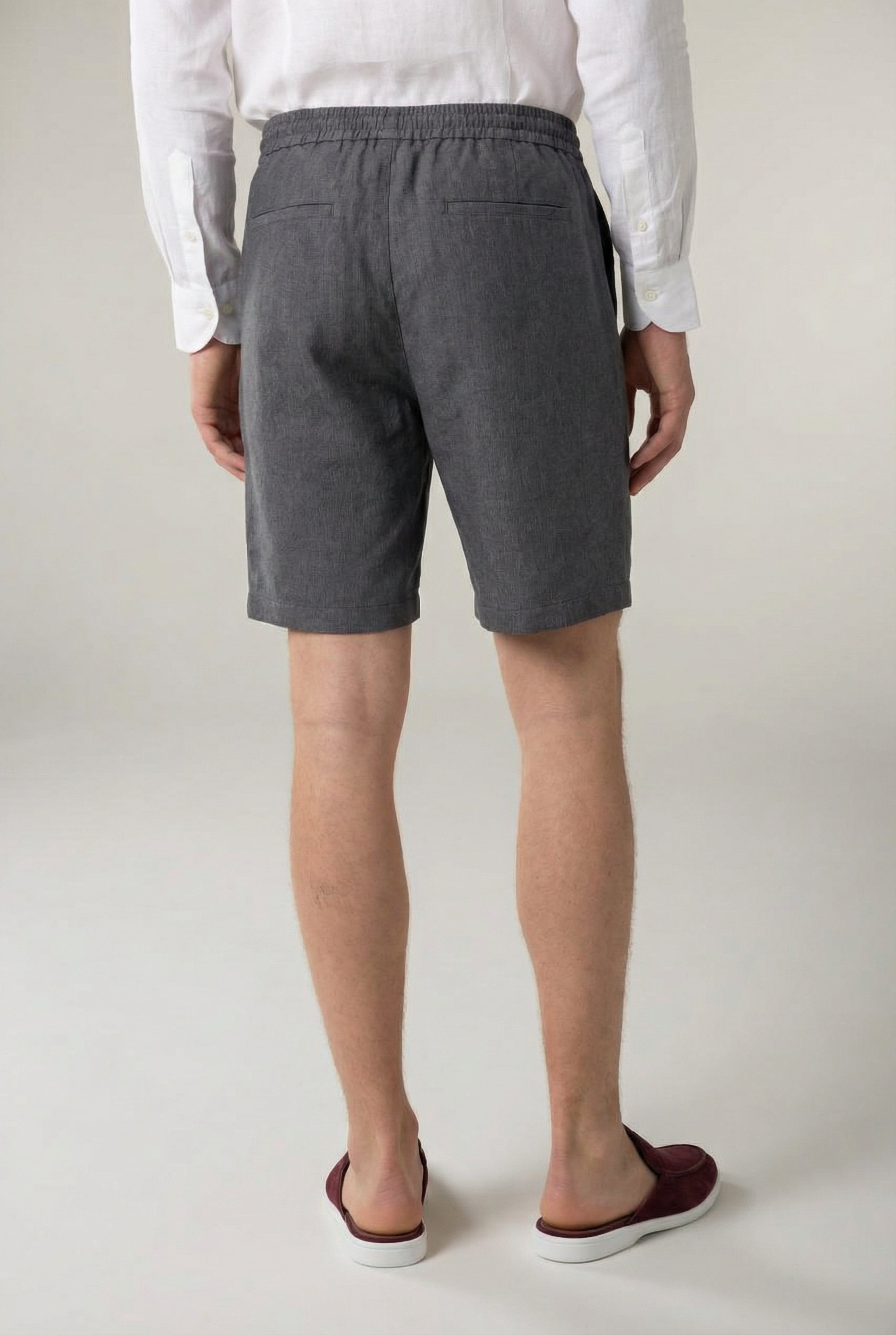 Cavalién Linen Short Grey