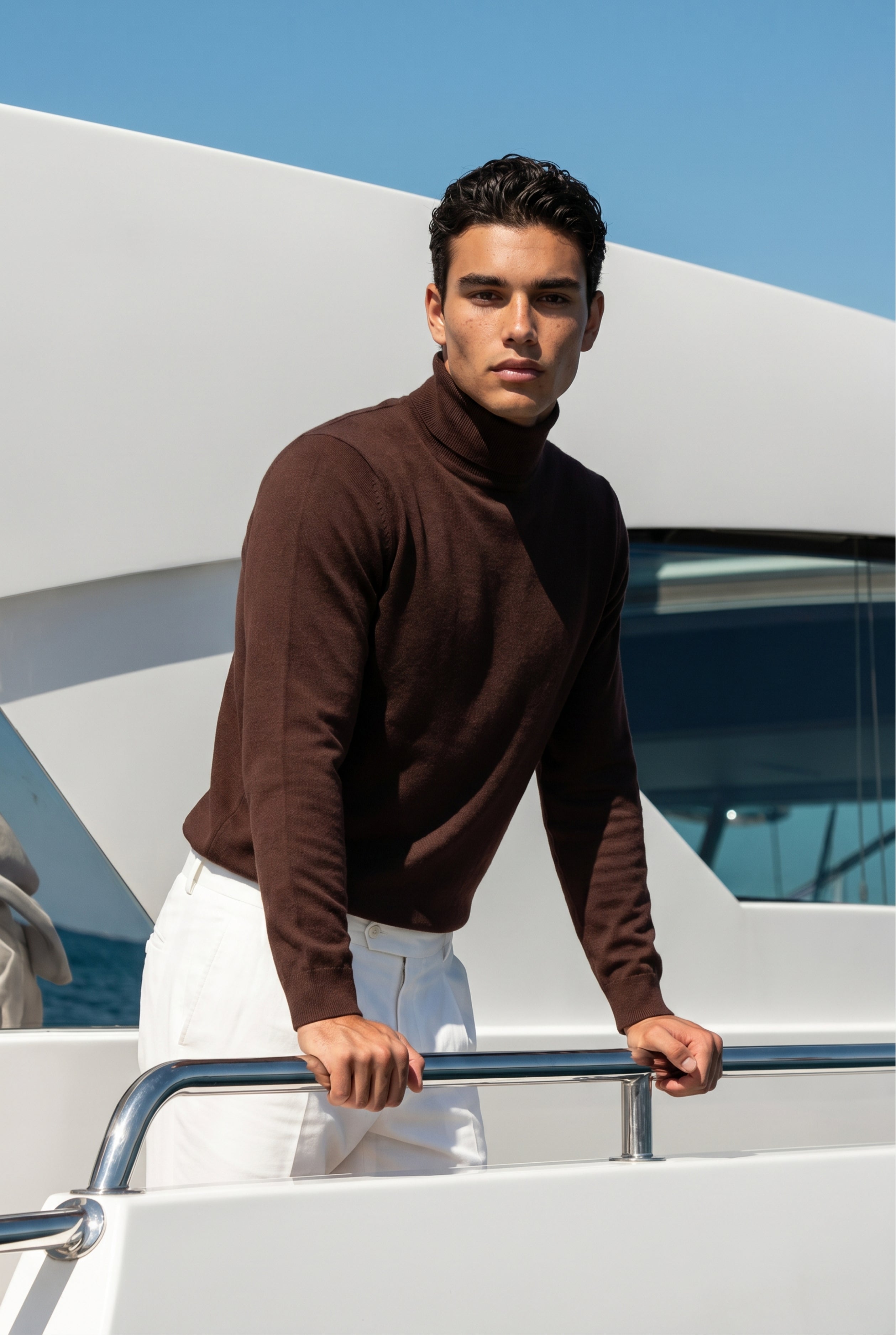 Cavalién Extrafine Rollneck Dark Brown