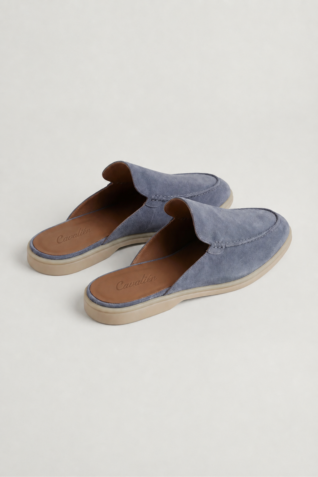 Yacht Suede Mule Baby Blue