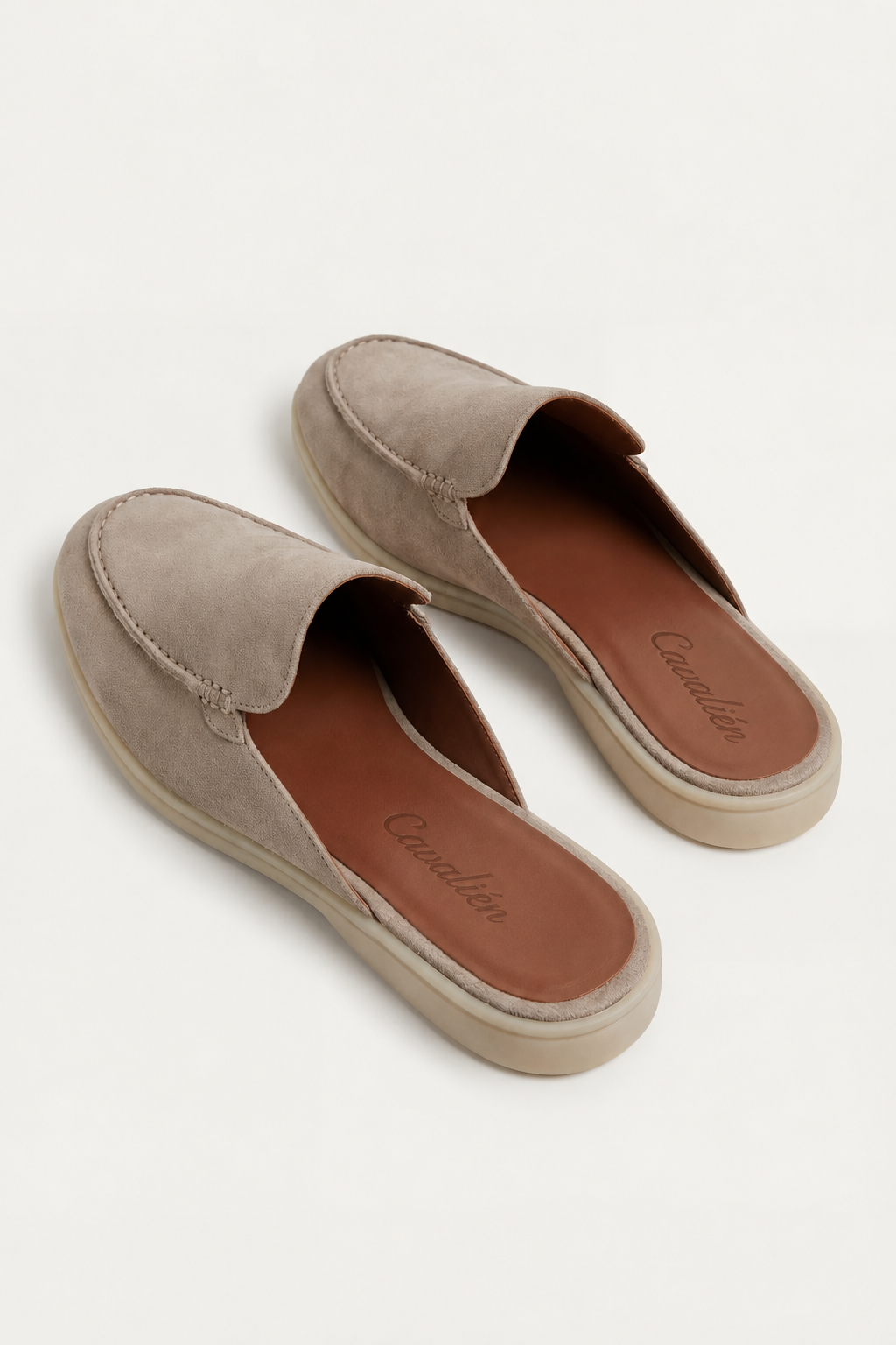 Yacht Suède Mule Light Gray