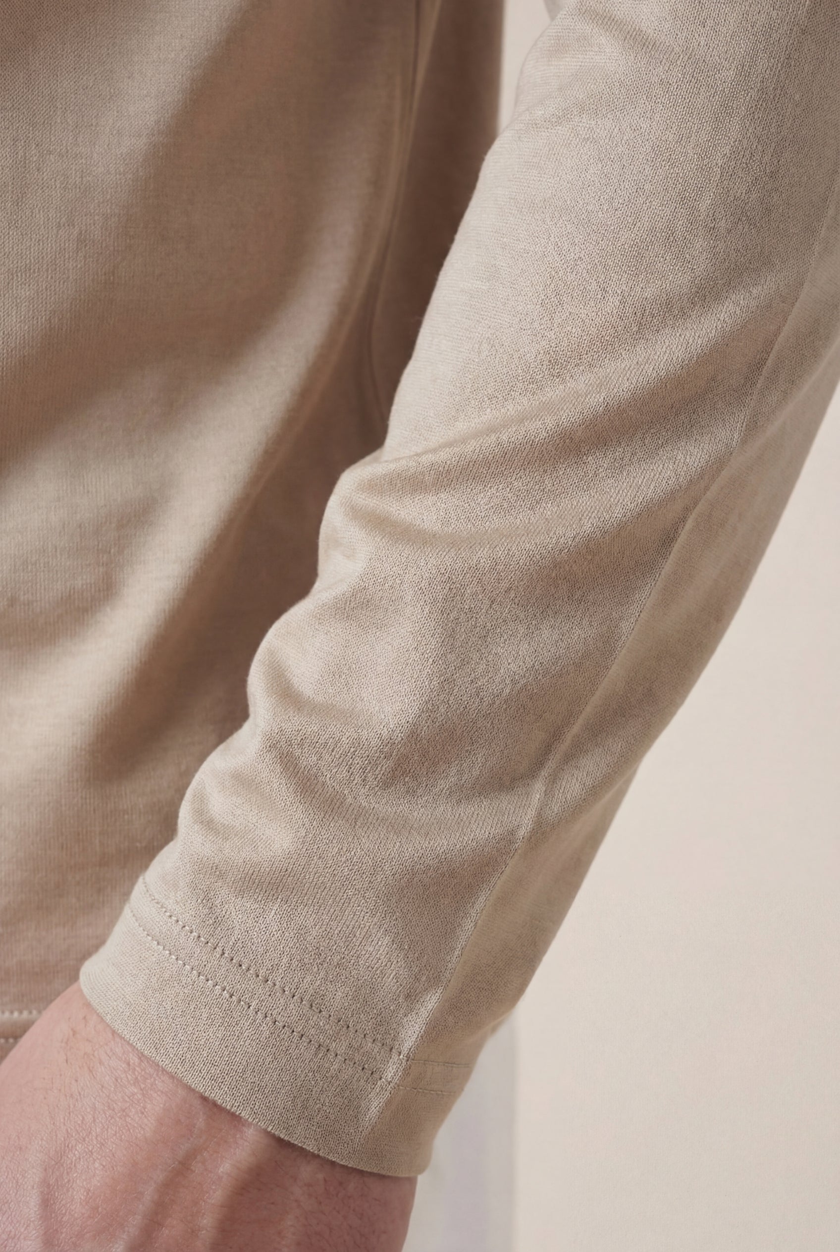 Cavalién Long Sleeve Tee Beige