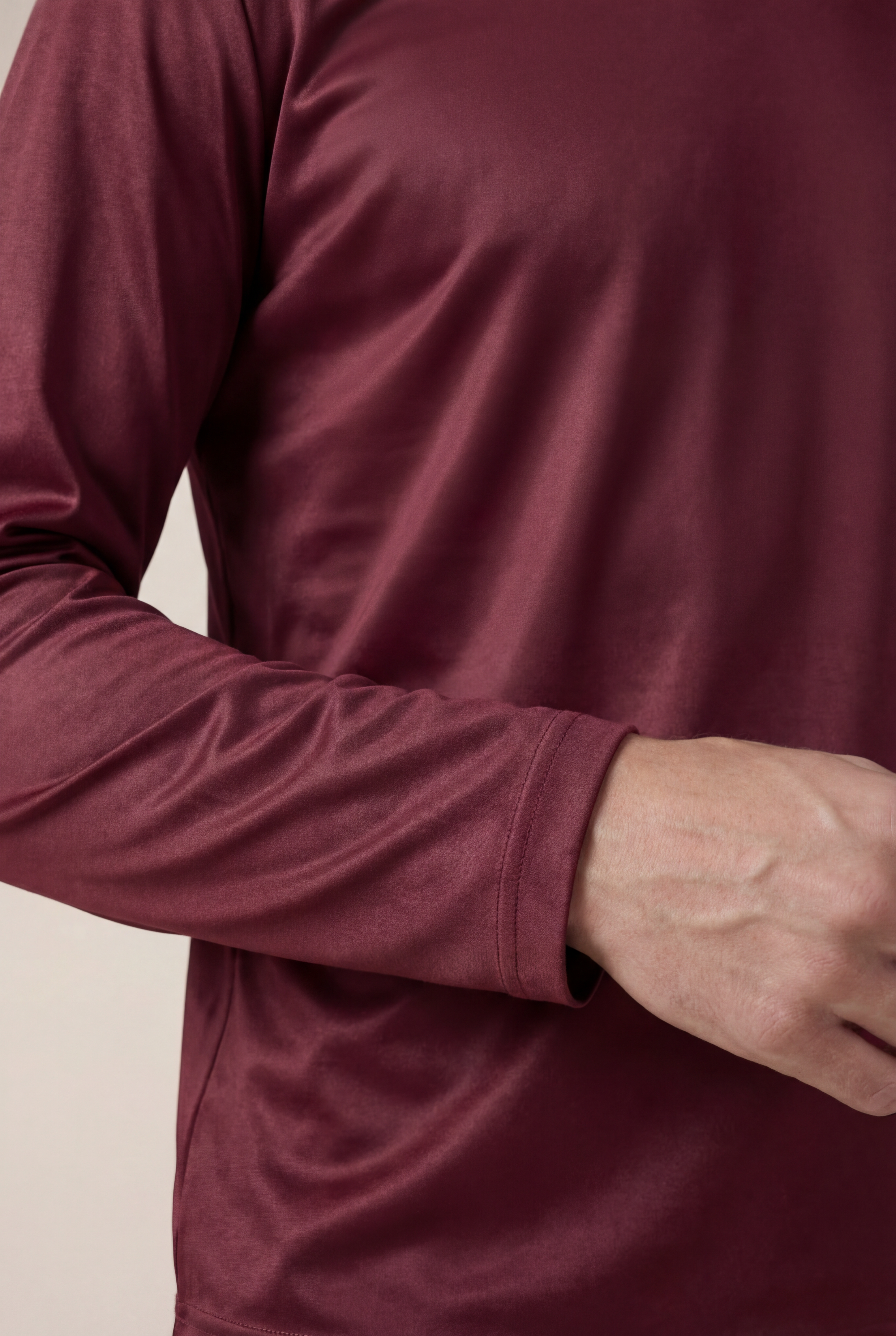 Cavalién Long Sleeve Tee Burgundy