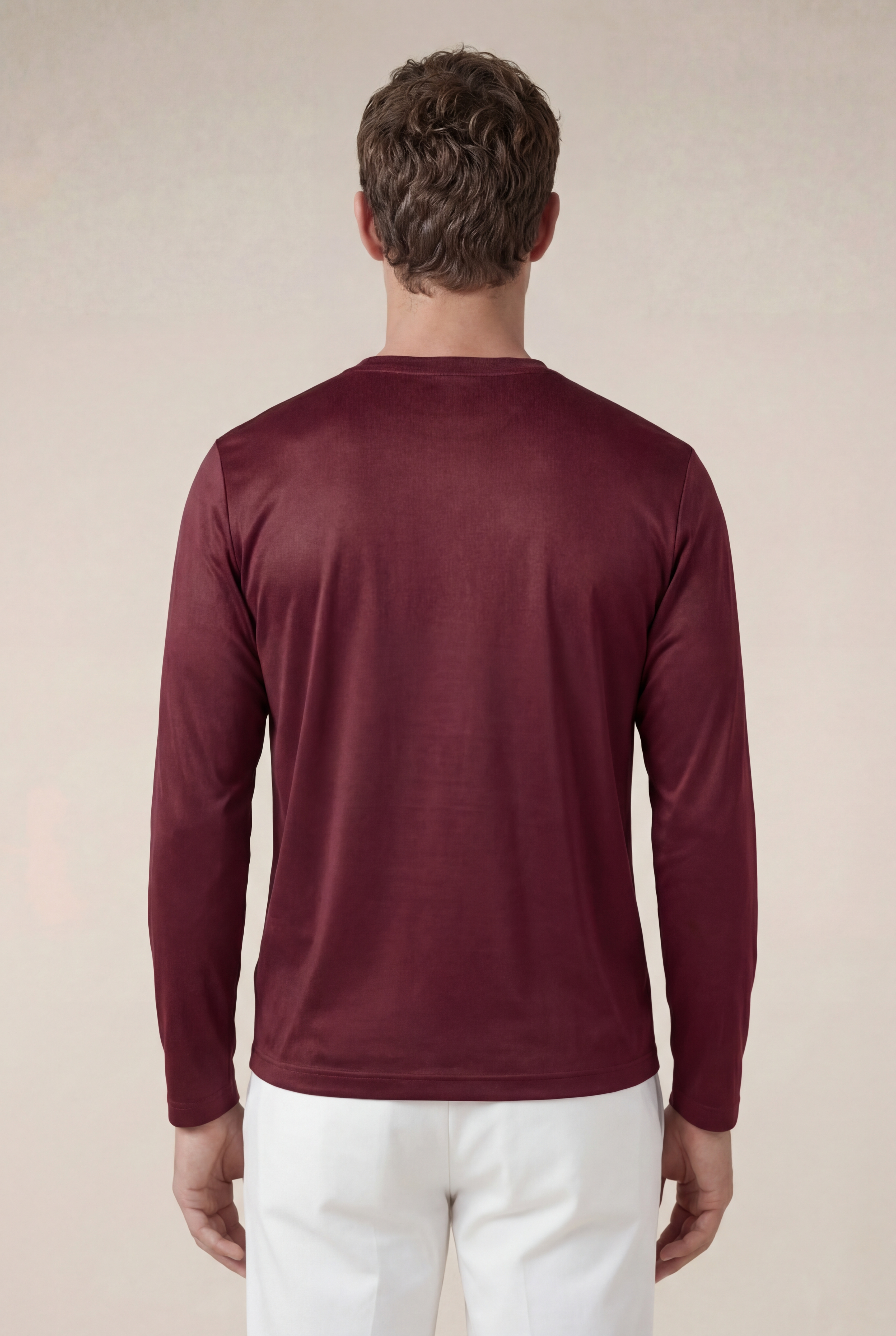 Cavalién Long Sleeve Tee Burgundy