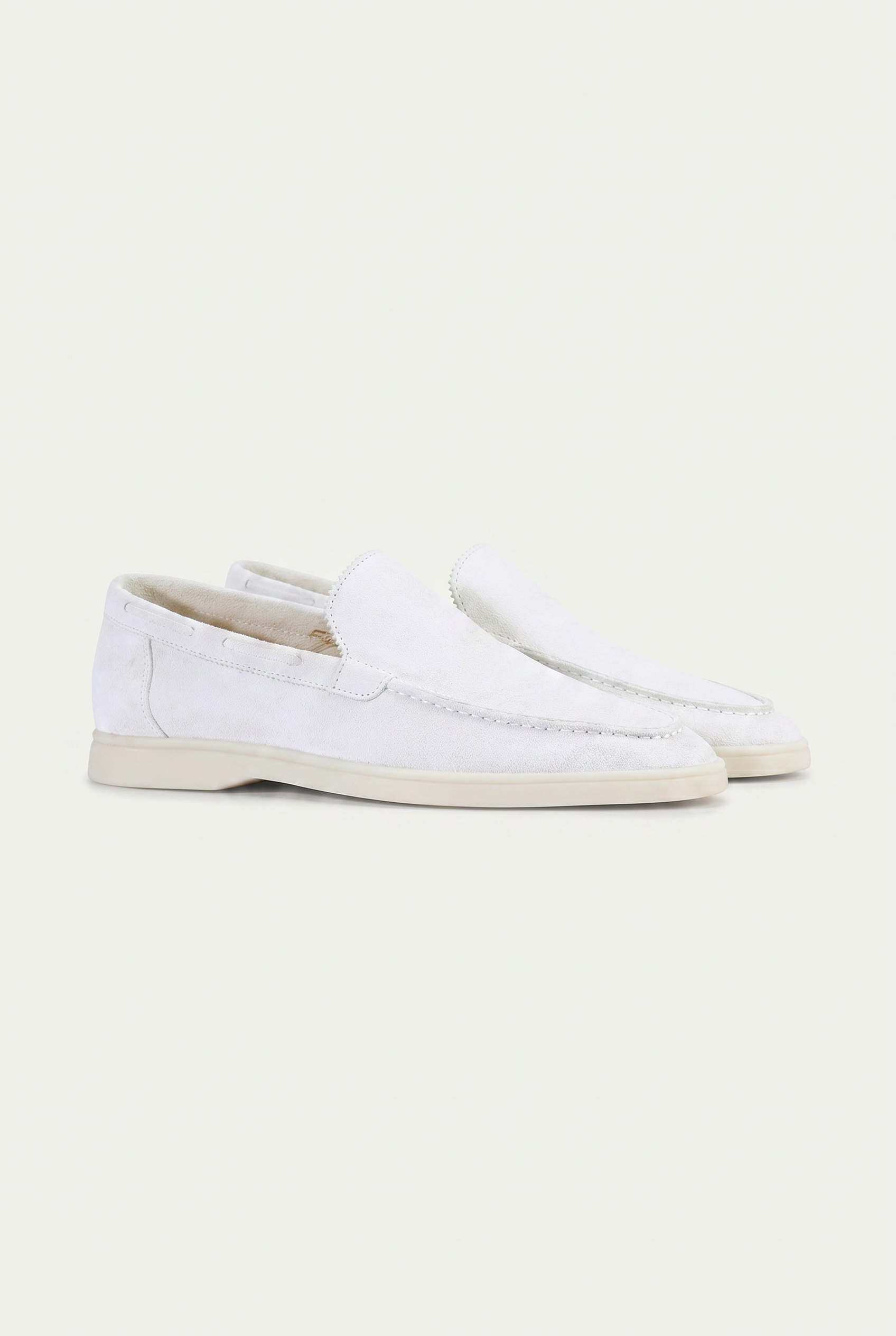 Moreno Classic Suède Loafer White