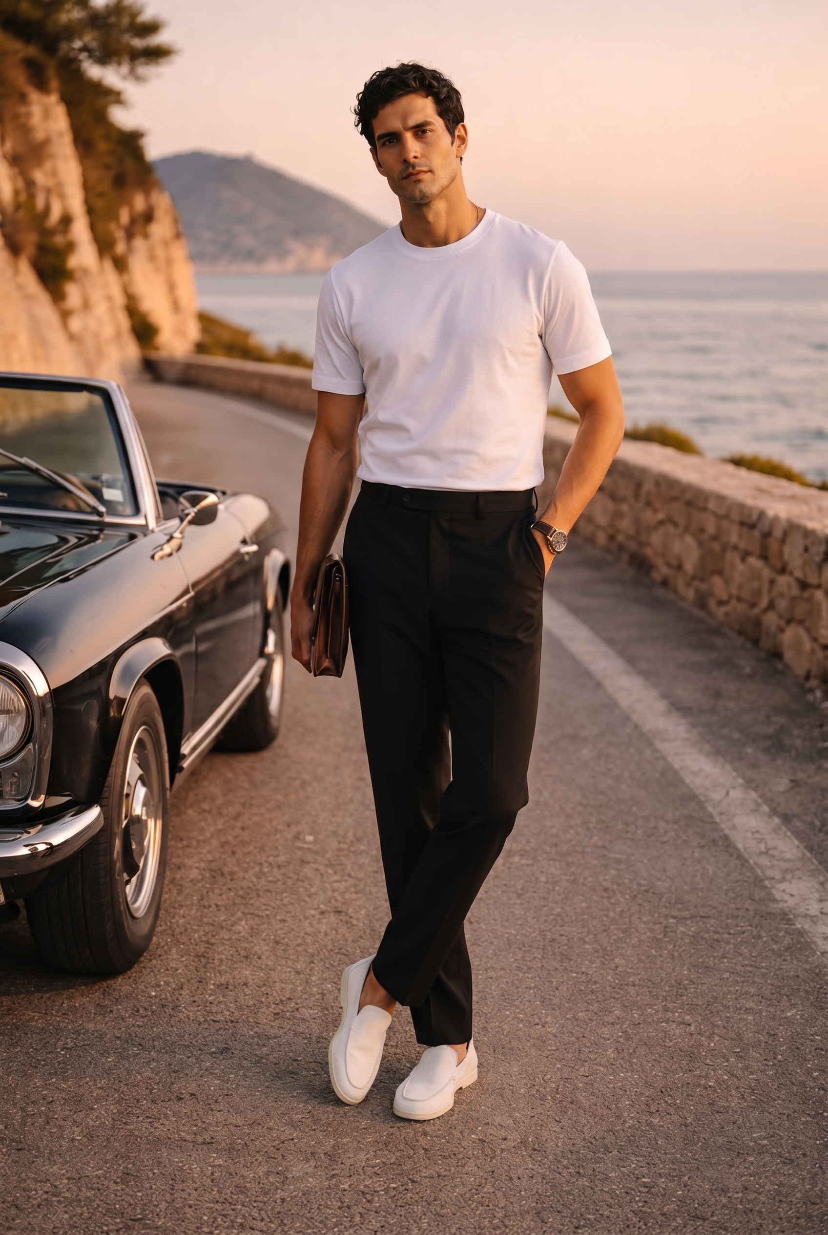 Moreno Classic Suède Loafer White