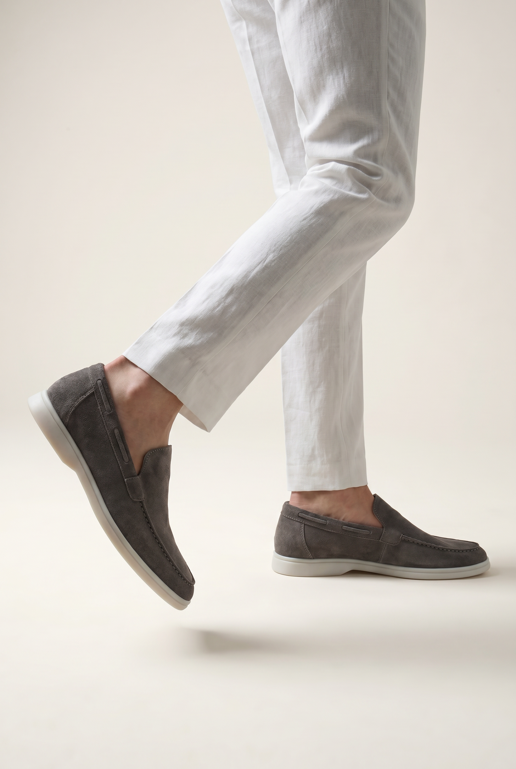 Moreno Classic Suède Loafer Grey